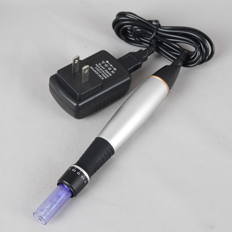 Electric Dr.Pen A1-C with 2 Pcs 12 Pins Cartridges Needles Meso Machine Plug in Derma Pen Microneedling Therapy Skin Care Tool