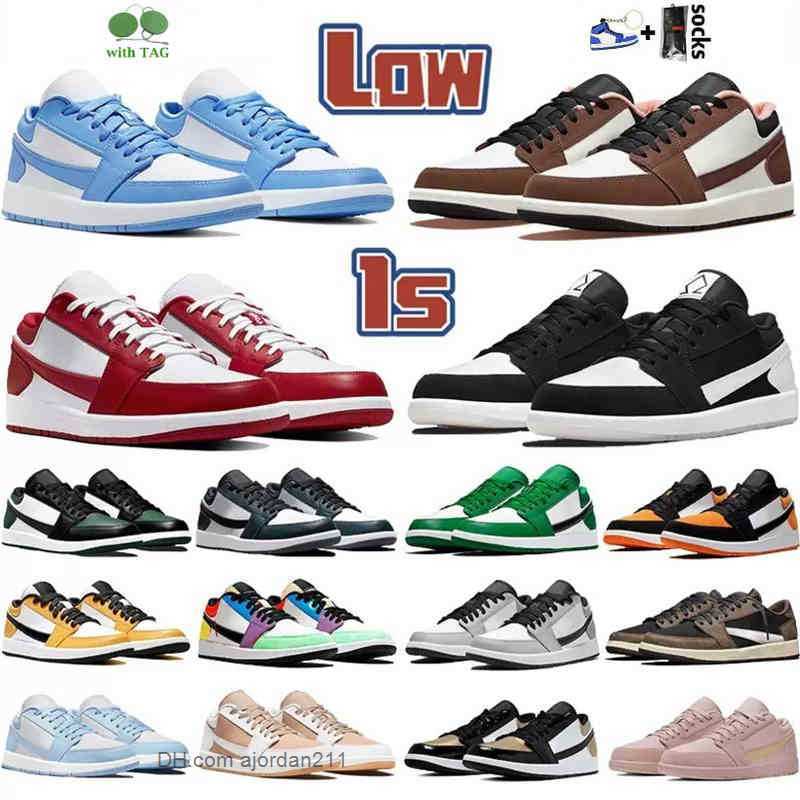 Basketball Shoes Jump Man 1 Mens 1s Trainers Sports Sneakers Reverse Dark Mocha Fragment White Tan Camo Wolf Grey Paint Drip Royal