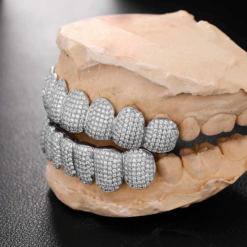 Hip Hop Piercing Jewelry Custom Gold Plated Sterling Sier Opal Moissanite Dia Iced Out Designer Luxury Jewelry Grillz For Teeth