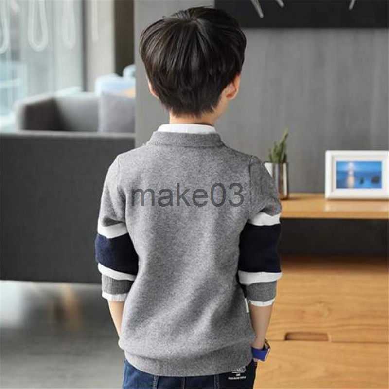 Cardigan Kids Boys Sweater Children Sweater For teenager Student ONeck Warm pullover knitted sweaters Boys Clothes 4 5 6 7 8 9 10 11 14T J230801