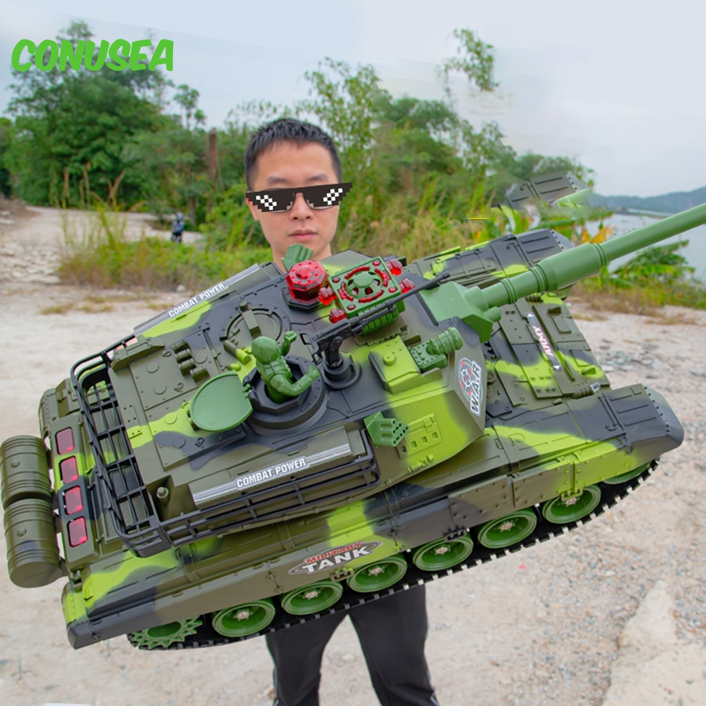 Free shipping Electric Car 12 1 30 44 33CM Super RC tank cross country tracked remote control vehicle charger battle boy toys for kids children