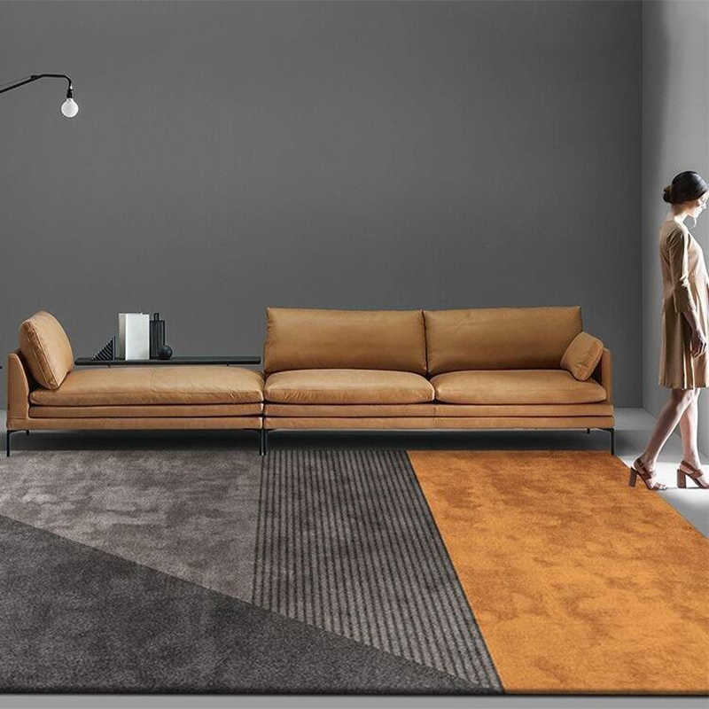 Carpets Modern Geometric Carpet Living Room Decoration Carpets Study Cloakroom Large Area Mat Home Bedroom Beside Washable Non-slip Rug R230802 - view 5