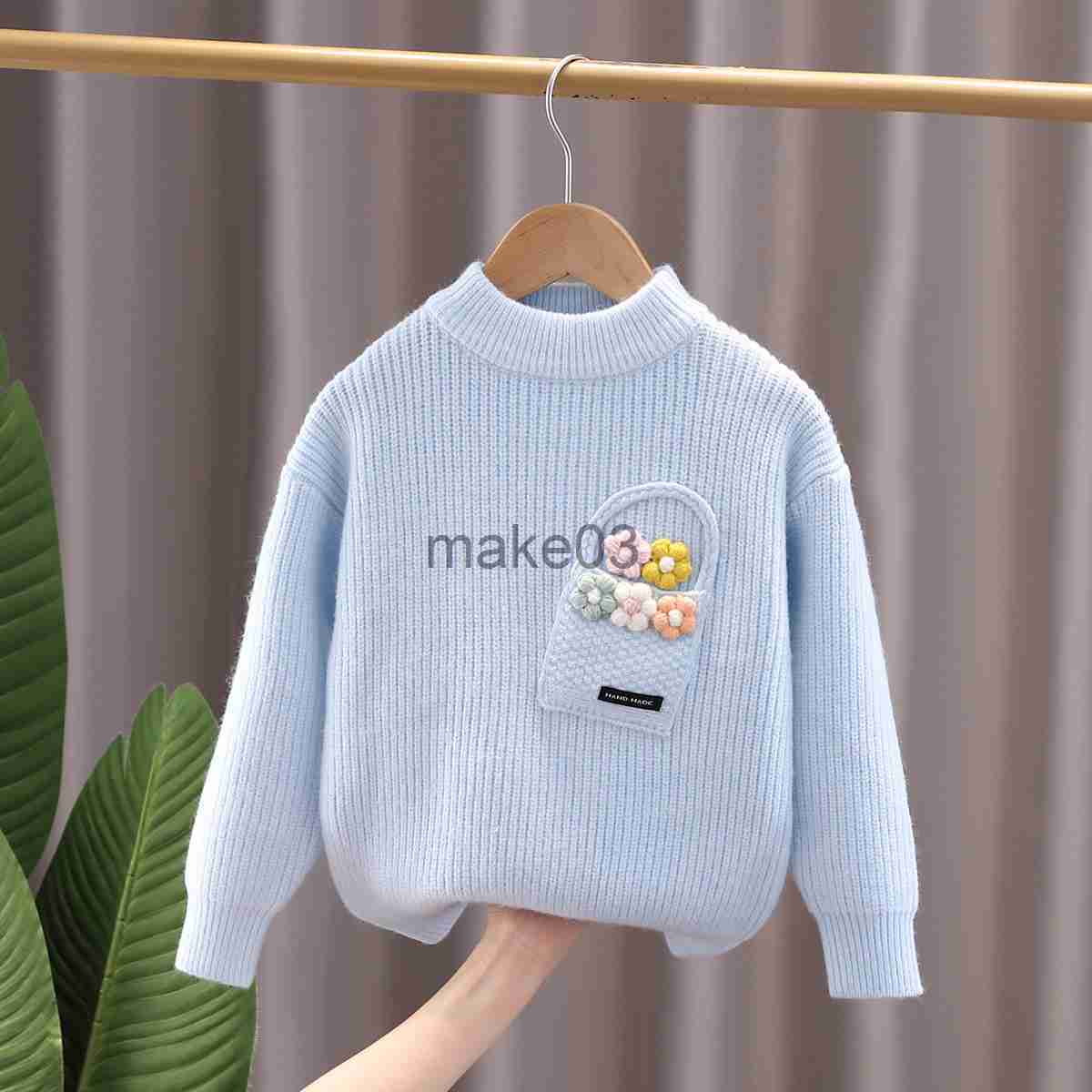 Cardigan 2023 Ins New Winter Pullover Sweaters Girls Knit Overall Sweaters Children Winter Girls Sweater J230801