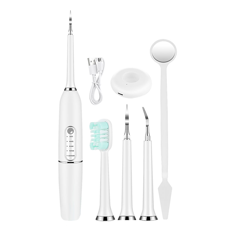 ultrasonic waterproof dental scaler for teeth tartar stain tooth calculus remover electric dental cleaner with 800mah battery electric sonic teeth ora