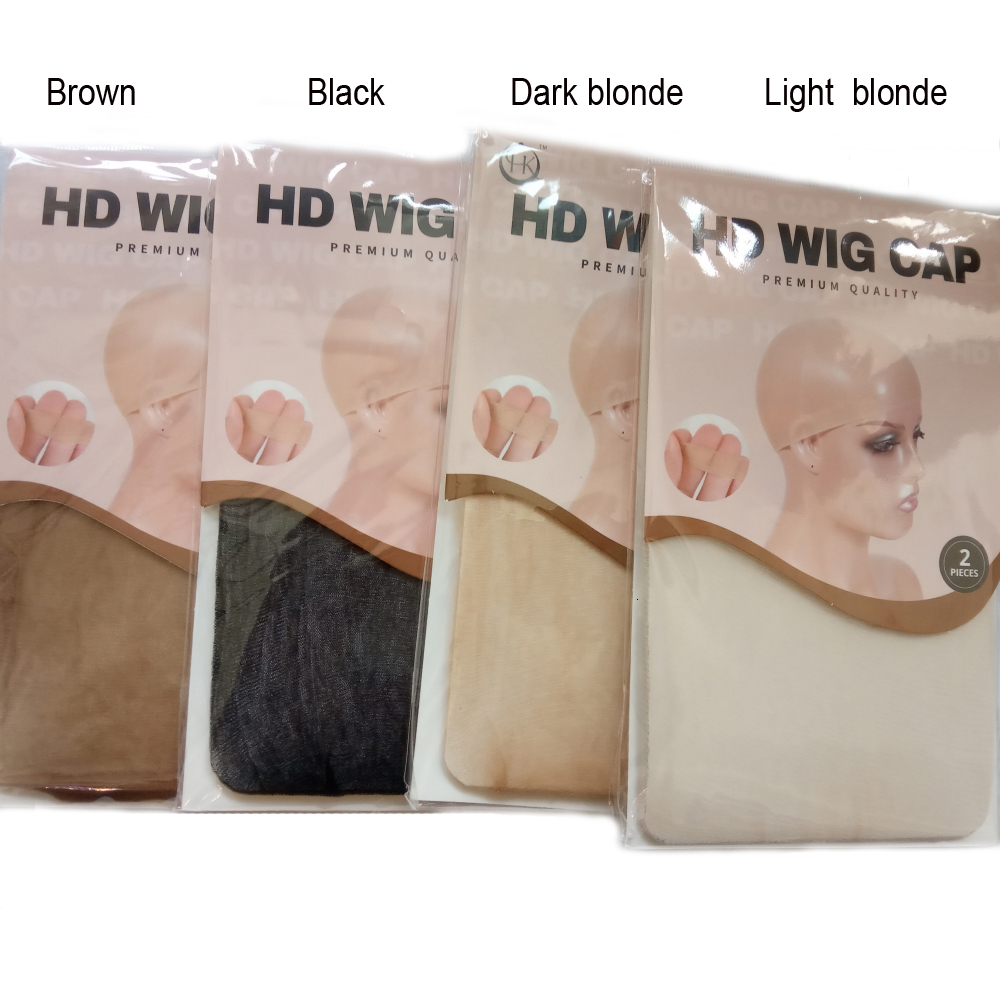 Luxury Wig Connectors Caps 10-100Pcs HD Thin Stocking Cap Deluxe Hair Net For Weave Nylon Stretch Mesh Hd Wigs H260130