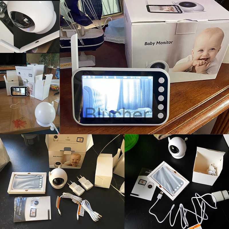 Other Wireless Color Smart Baby Monitor with Camera Surveillance Nanny Cam Security Electronic Babyphone Cry Babies Feeding x0731