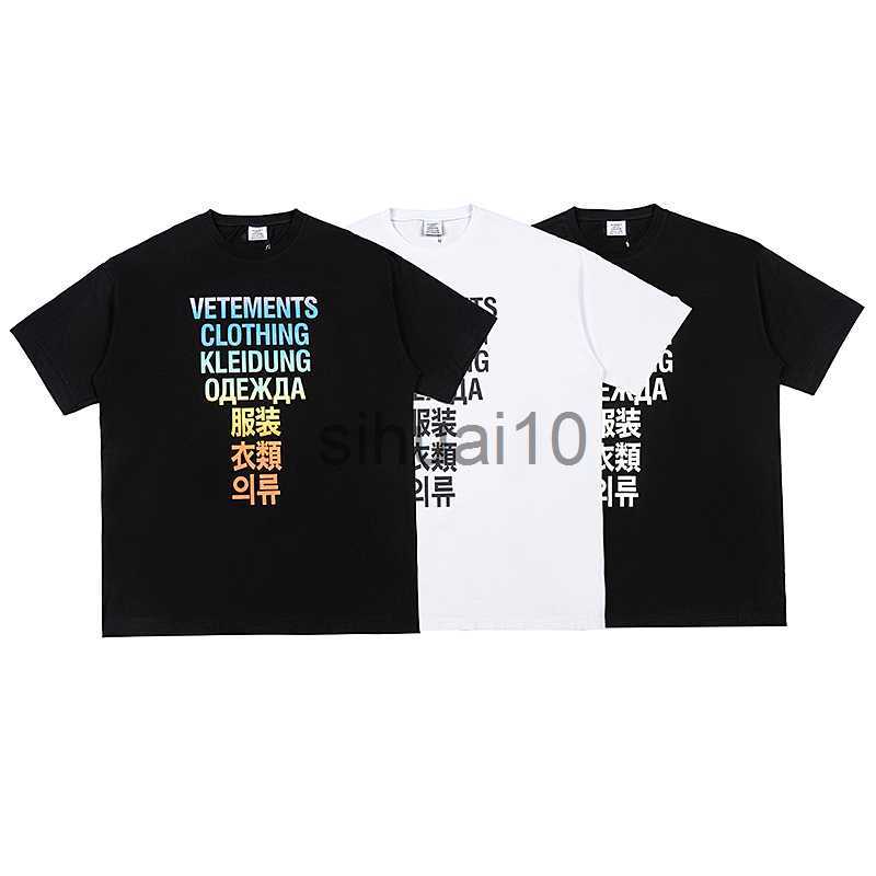 Men's T-Shirts 2023ss VETEMEN T Shirt Men Women 1 1 High Quality Oversized T-shirts Tee Tops Loose Short Sleeve J230731