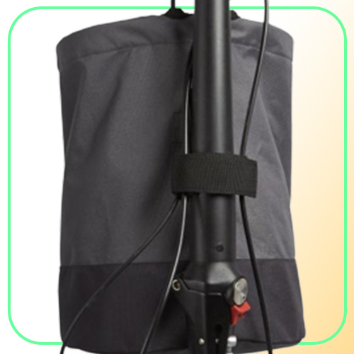 Folding Bike Basket Whole Storable Gray Convenient Storage Solution for Bicycles
