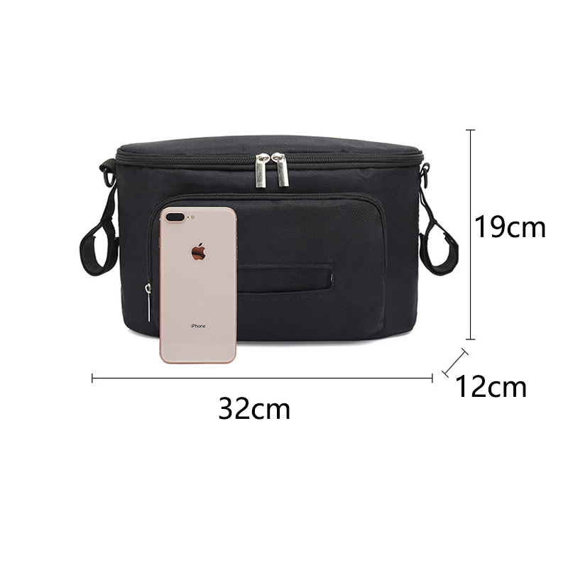 Stroller Parts Accessories Soild Color Baby Stroller Bags Accessories Stroller Organizer Mommy Travel Bags Buggy Pram Cart Storage Basket Hook Mom Bac