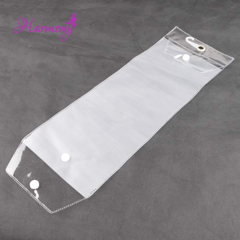 Wig Stand 40pcslot 12inch-26inch plastic pvc bags for packing hair extension transparent packaging bags 230731