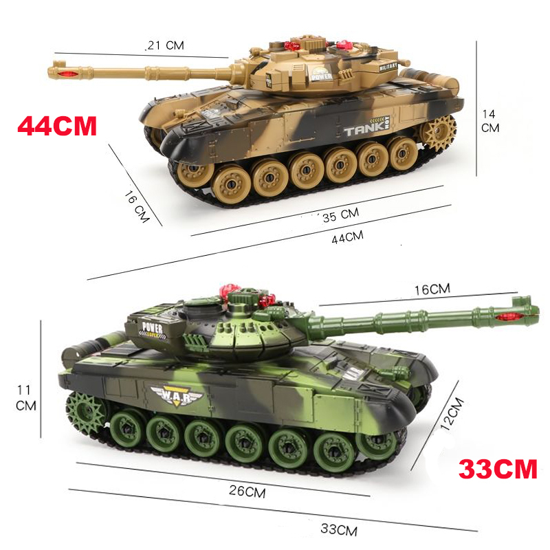 Free shipping Electric Car 12 1 30 44 33CM Super RC tank cross country tracked remote control vehicle charger battle boy toys for kids children