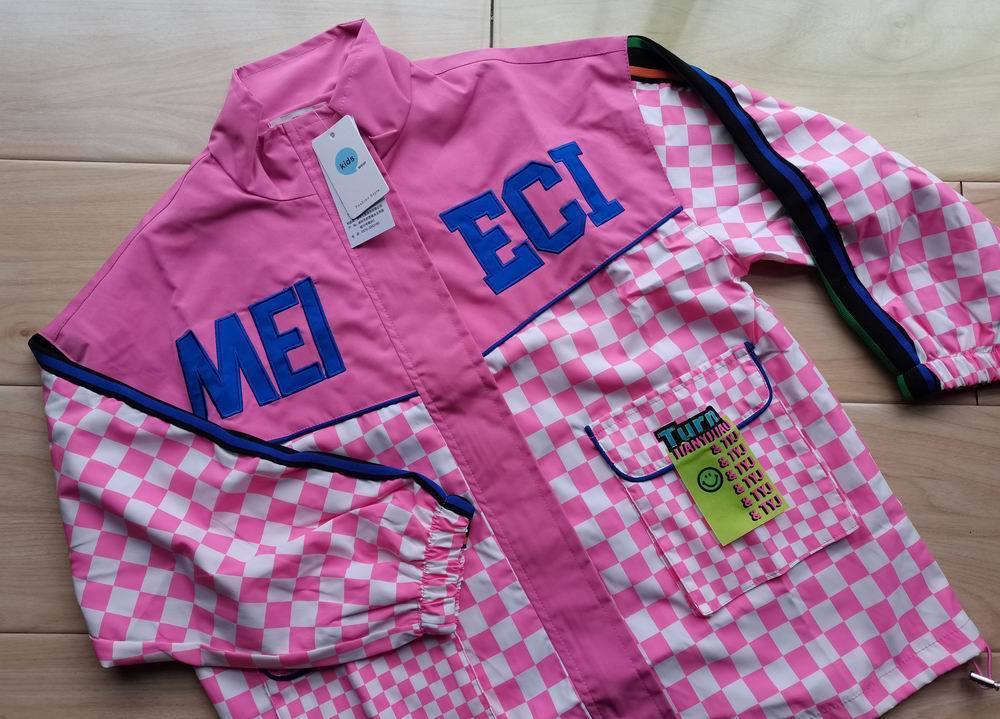 Jackets Girls Plaid Pink Jackets Baby 8 10 years Streetwear Spring Fall Fashion Loose Coat Teen Girls Jackets 230801