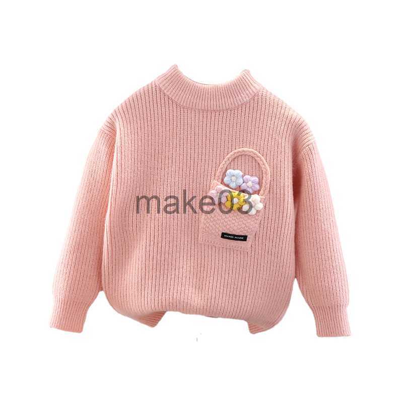 Cardigan 2023 Ins New Winter Pullover Sweaters Girls Knit Overall Sweaters Children Winter Girls Sweater J230801
