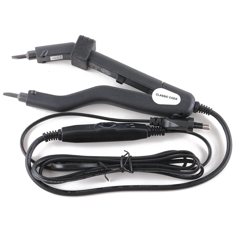 Connectors Classic Coda Black Adjustable Temperature 220 Smart Mini Heating Tip Keratin Melting Tool Fusion Bond Hair Extension Iron 230731