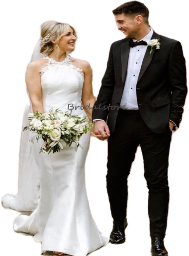 Chic Soft Satin Castle Wedding Dress 2023 Sexy Sleeveless Lace Boho Bride Dresses Mermaid Backless Bohemian Garden Bridal Gowns robe mariee Femme vest