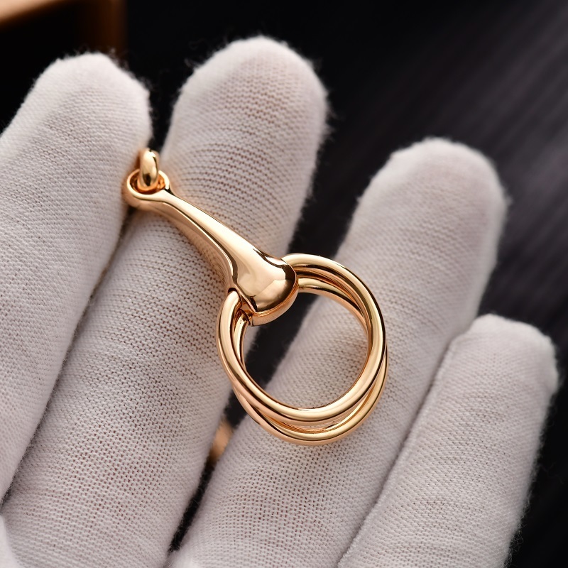 Pins Brooches jackstraw scarf Woggle high-grade chain scarves buckle bit mouth belt buckle three round silk accessories jewelry scarf ring 230731