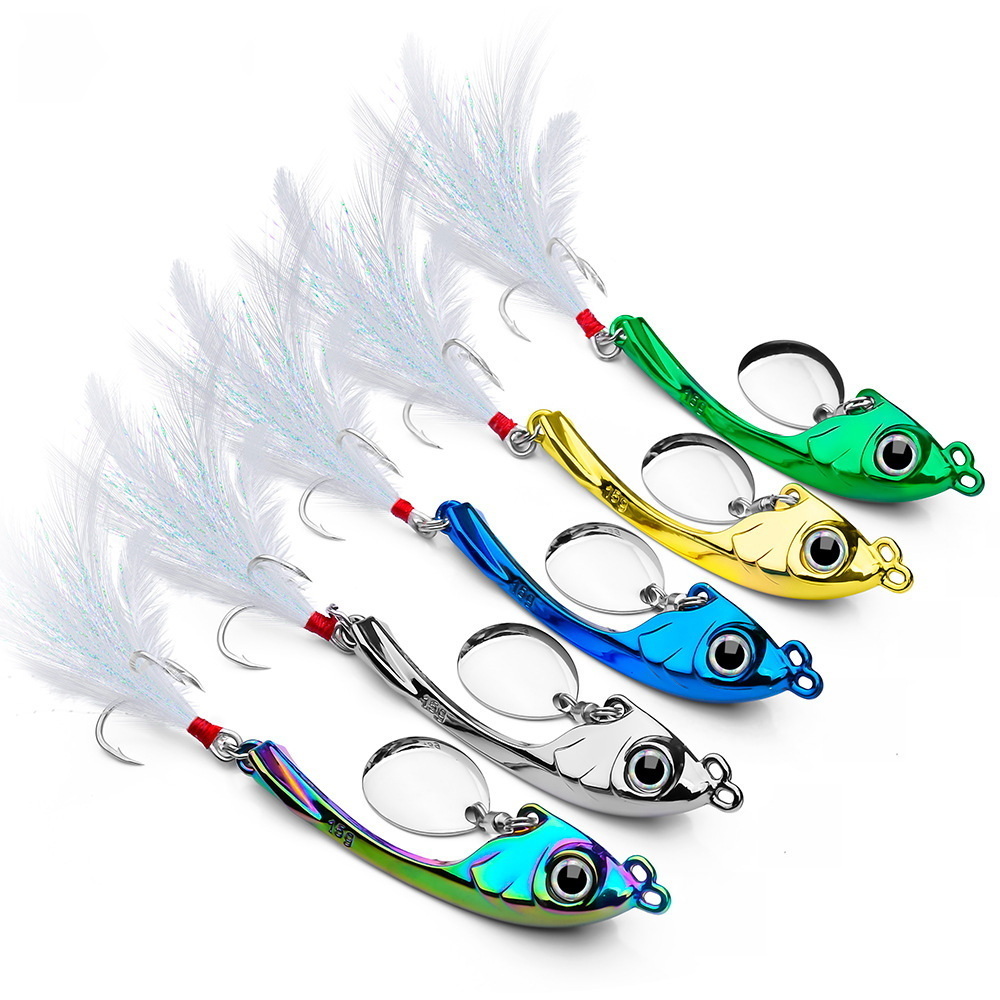 Baits Lures Spinner Bait 9g 13g 17g Metal Vib Fishing Lure Trolling Rotating Spoon Wobbler Sinking Hard With Sequin Pesca For Bass Pike 230801
