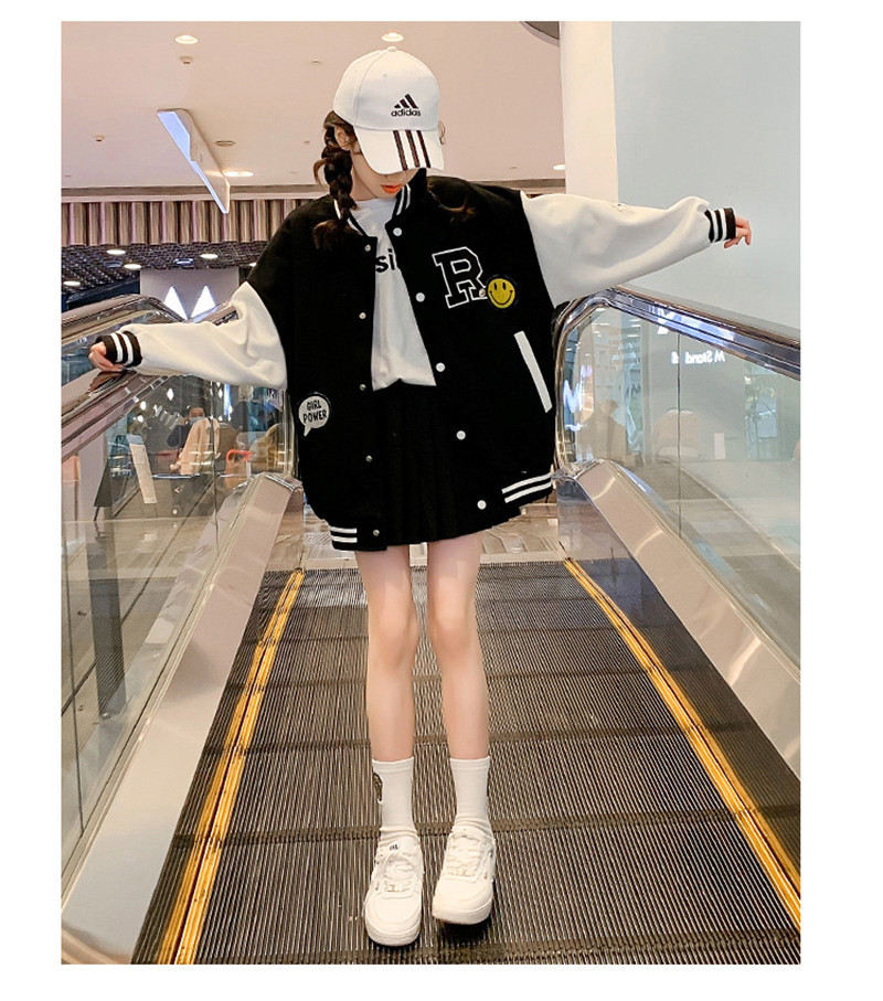 Jackets Girls Baseball Jackets For 5-14 Years Old Teens Clothes For Teenage Girls Sports Outerwear Coat Spring Fashion Jacket 230731