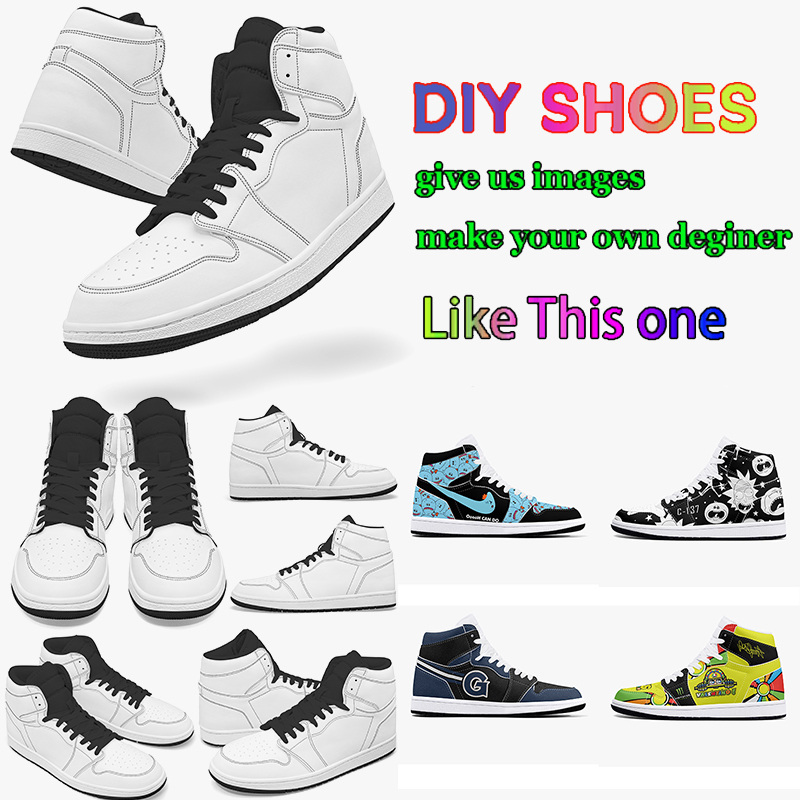 fashion men diy women Custom pattern basketball shoes Strange pattern outdoor sports trainers sneakers 36-48