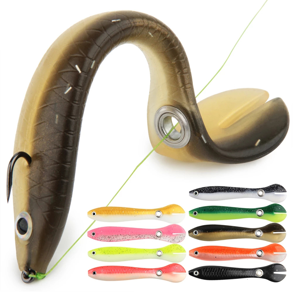 Baits Lures 6g 10cm 1pcs Loach Bass Pike Trout Soft Fishing Bait Bouncing Lure Simulation Bionic Silicone Tail Wobbler 230801