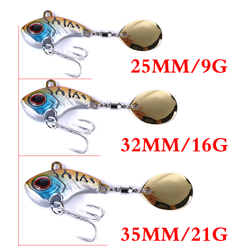 Baits Lures 1Pcs Metal Vib Rotating Spoon Wobbles Vibration Fishing for Pike Bass Winter Jigs Spinner Hard Pesca Tackle 230801