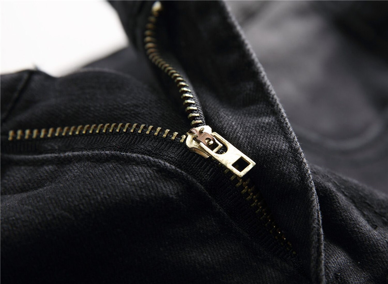 Men's Jeans Mens Ripped Skinny Biker Destroyed Frayed Slim Fit Denim Pants Trousers 230731