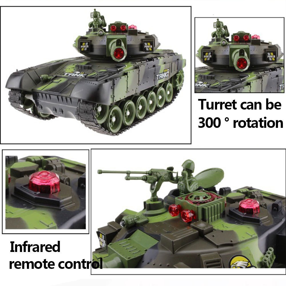 Free shipping Electric Car 12 1 30 44 33CM Super RC tank cross country tracked remote control vehicle charger battle boy toys for kids children