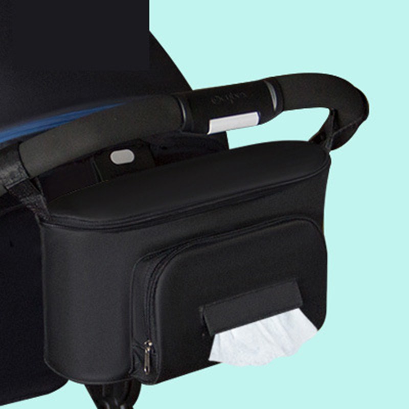 Stroller Parts Accessories Soild Color Baby Stroller Bags Accessories Stroller Organizer Mommy Travel Bags Buggy Pram Cart Storage Basket Hook Mom Bac