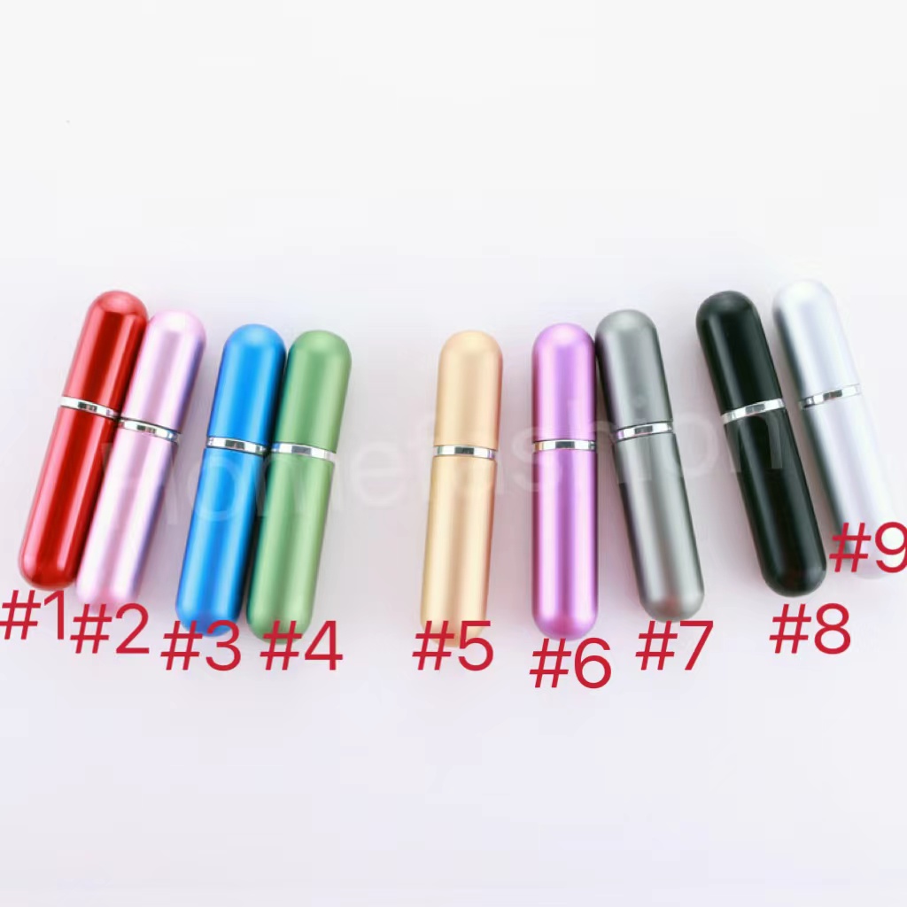 5ml Perfume Atomizer Bottle Portable Mini Aluminum Refillable Spray Perfume Bottles Makeup Containers For Traveler