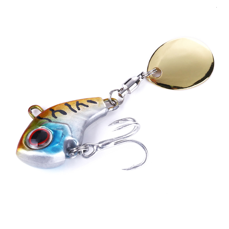 Baits Lures 1Pcs Metal Vib Rotating Spoon Wobbles Vibration Fishing for Pike Bass Winter Jigs Spinner Hard Pesca Tackle 230801