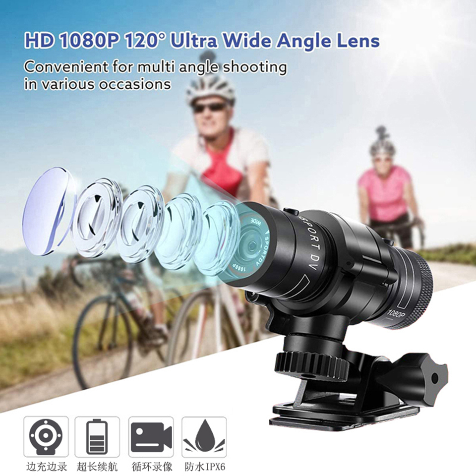 Weatherproof Cameras 1080P Sports Camera Camcorder Waterproof Mini Outdoor Bike Motorcycle Helmet HD Action 12M Pixels DV Car Video Recorder 230823
