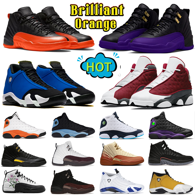Designer Jumpman 13s basketball shoes Men 13 High Court Purple Black del sol Red Flint French Brave obsidian powder blue laney 14 Brilliant Orange 12 women sneakers