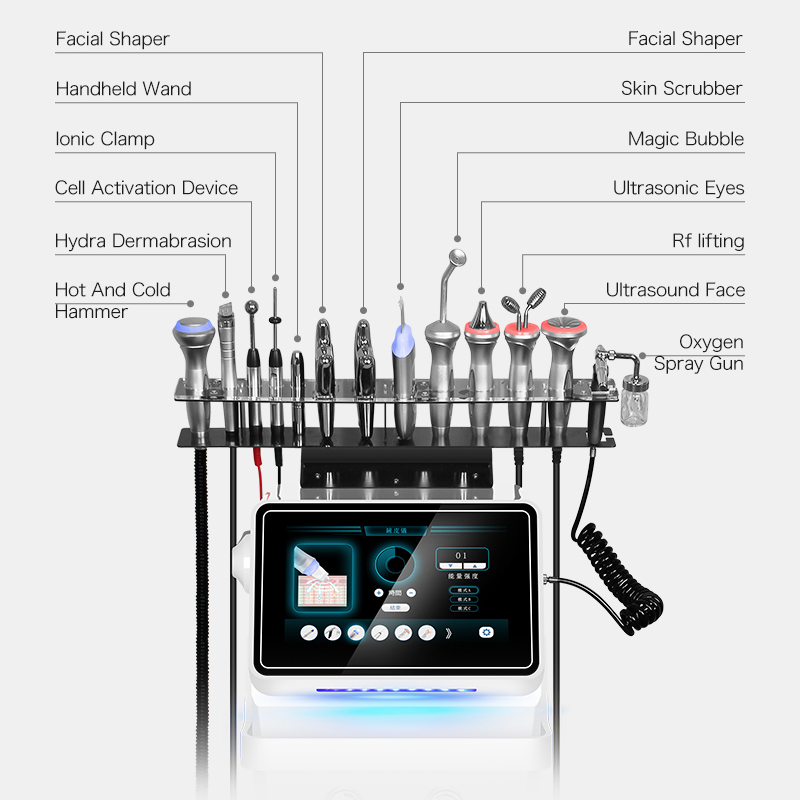 2023 Skin Care Microcurrent Face Lift Anti-wrinkle machine diamond microdermabrasion oxgen Facial massager machines