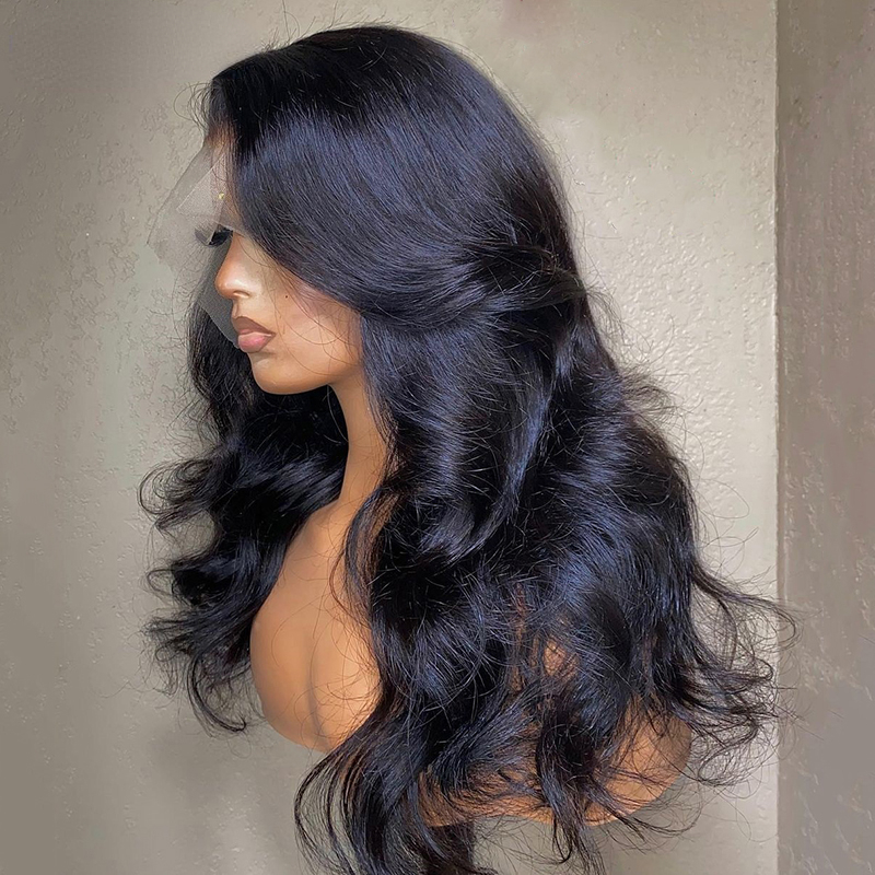 Brazilian Human Hair Lace Frontal Wig Ash Brown Ombre Blonde Body Wave Wig Ready To Wear 13x4 Wear and Go Glueless Wig for Women