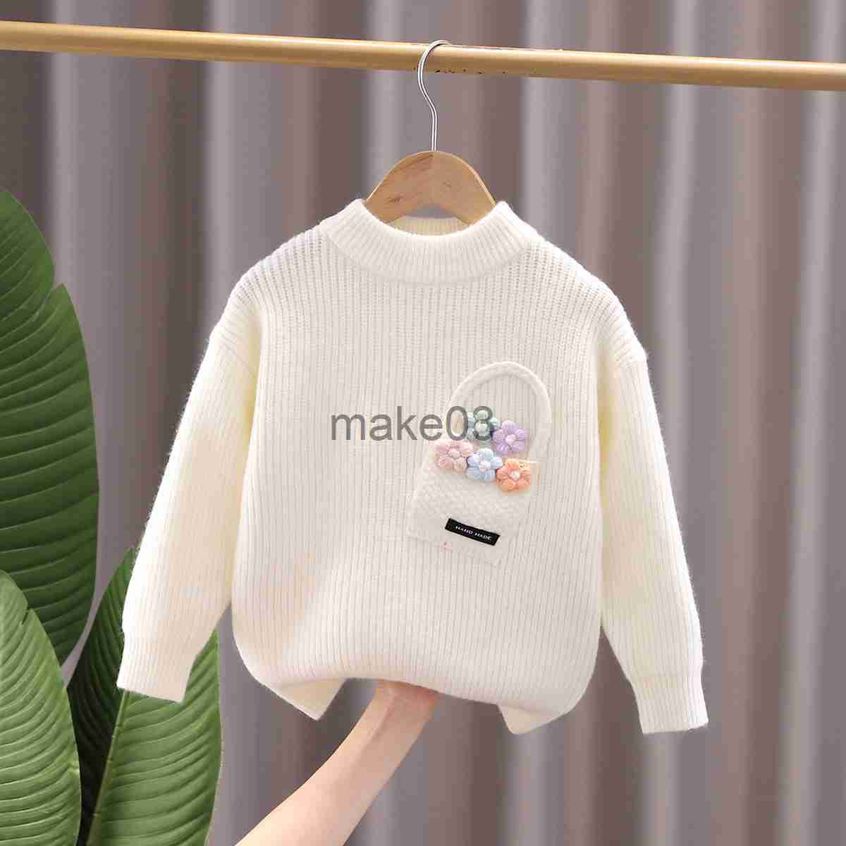 Cardigan 2023 Ins New Winter Pullover Sweaters Girls Knit Overall Sweaters Children Winter Girls Sweater J230801