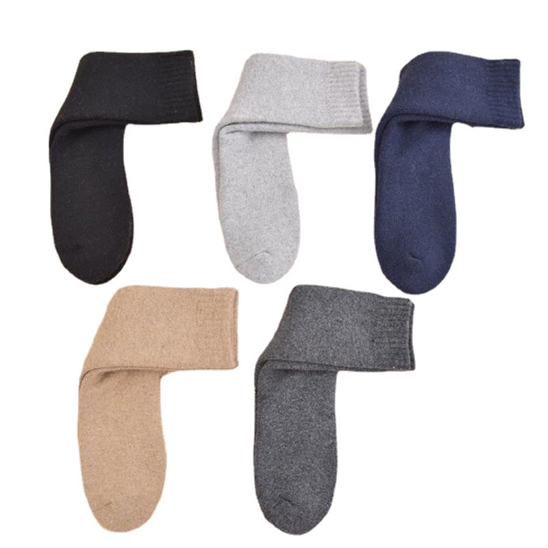 Men s Socks 5 Pairs Thicker Wool Rabbit Men Winter Warm Long Cold Snow Terry Thick Man Ankle Calcetines Meias Harajuku 230802