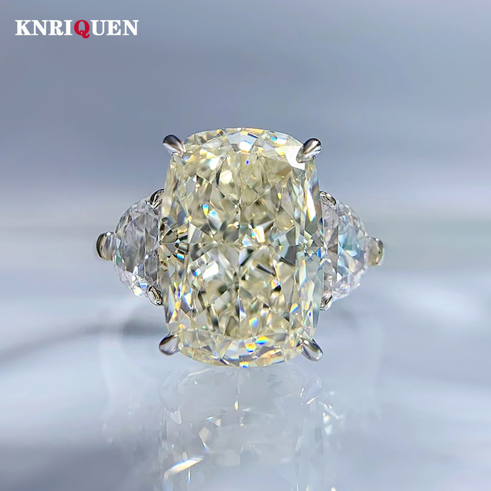 Wedding Rings Trend 100% 925 Real Silver 913mm White G High Carbon Diamond for Women Band Party Fine Jewelry Female Gifts 230801