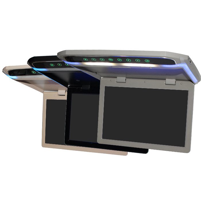 101 Inch Car Flip Down Monitor 1080P HD Player FM tra Thin DVD 2Way Video Input Roof LCD C251017