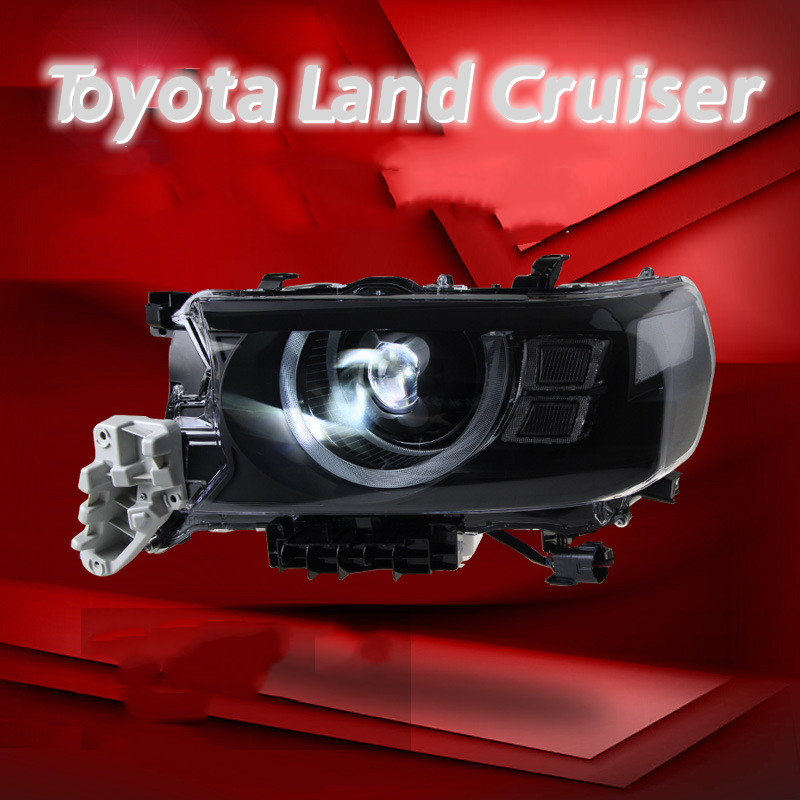 Car Headlight For Land Cruiser 2016-2021 Defender Style LED Lens Laser Headlights Daytime Running Lights