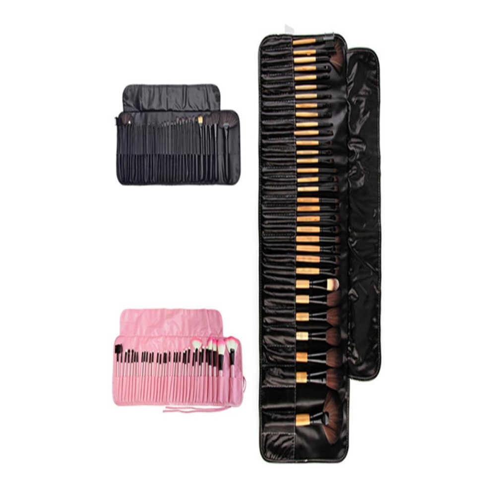 New Professional 24 PCS Makeup Brush Set Makeup Toiletry Kit Wool Brand Make Up Brush Set Case 24 Pcs Makeup Brushes Set Charming Set De Brochas De Ma