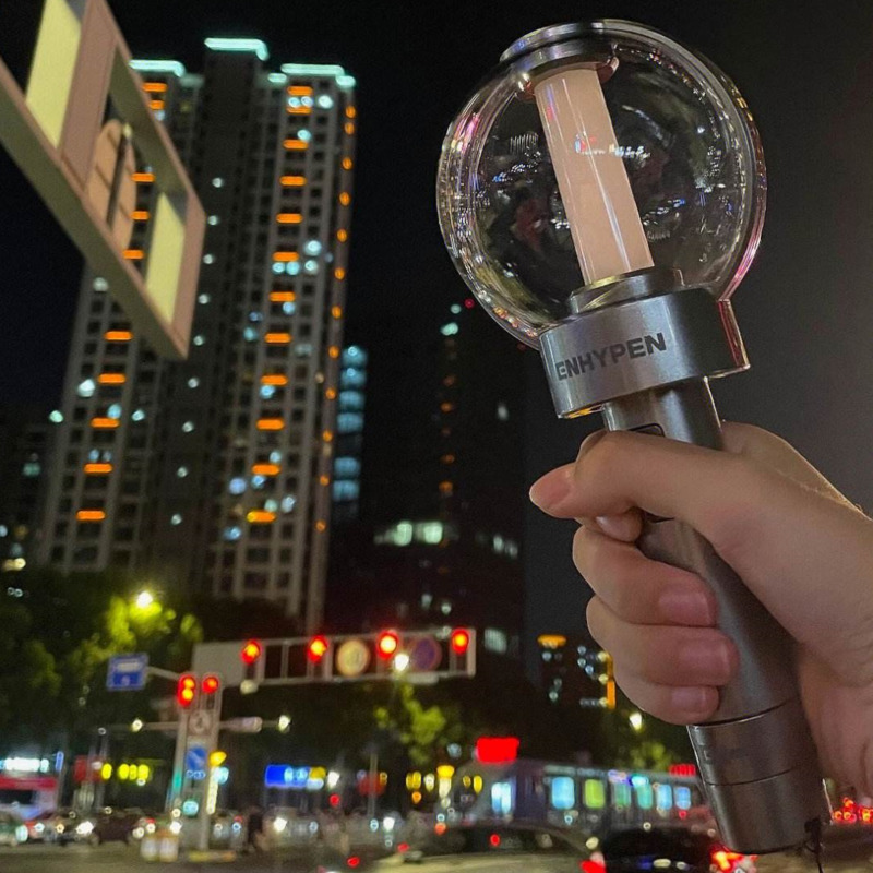 LED Light Sticks Kpop ENHYPEN Lightstick With Bluetooth Luminou LED Light Stick 7 Color Adjustable Concert Fluorescent Glow Fans Collection 230801