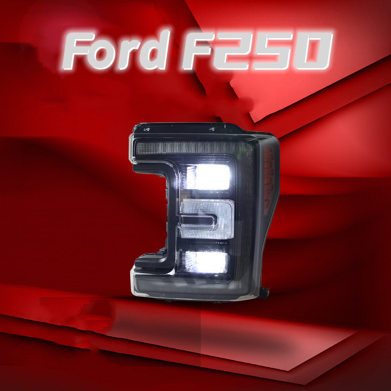 Car Headlights All LED For Ford F250 20 17-20 19 LED Light Guide Running Light Dynamic Turn Signal Headlight