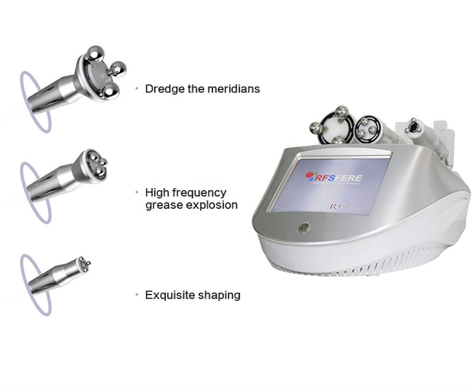 Portable RF 360 degree rotation RF therapy machine for face lifting roller rf 360 radio frequency body slimming massage machine