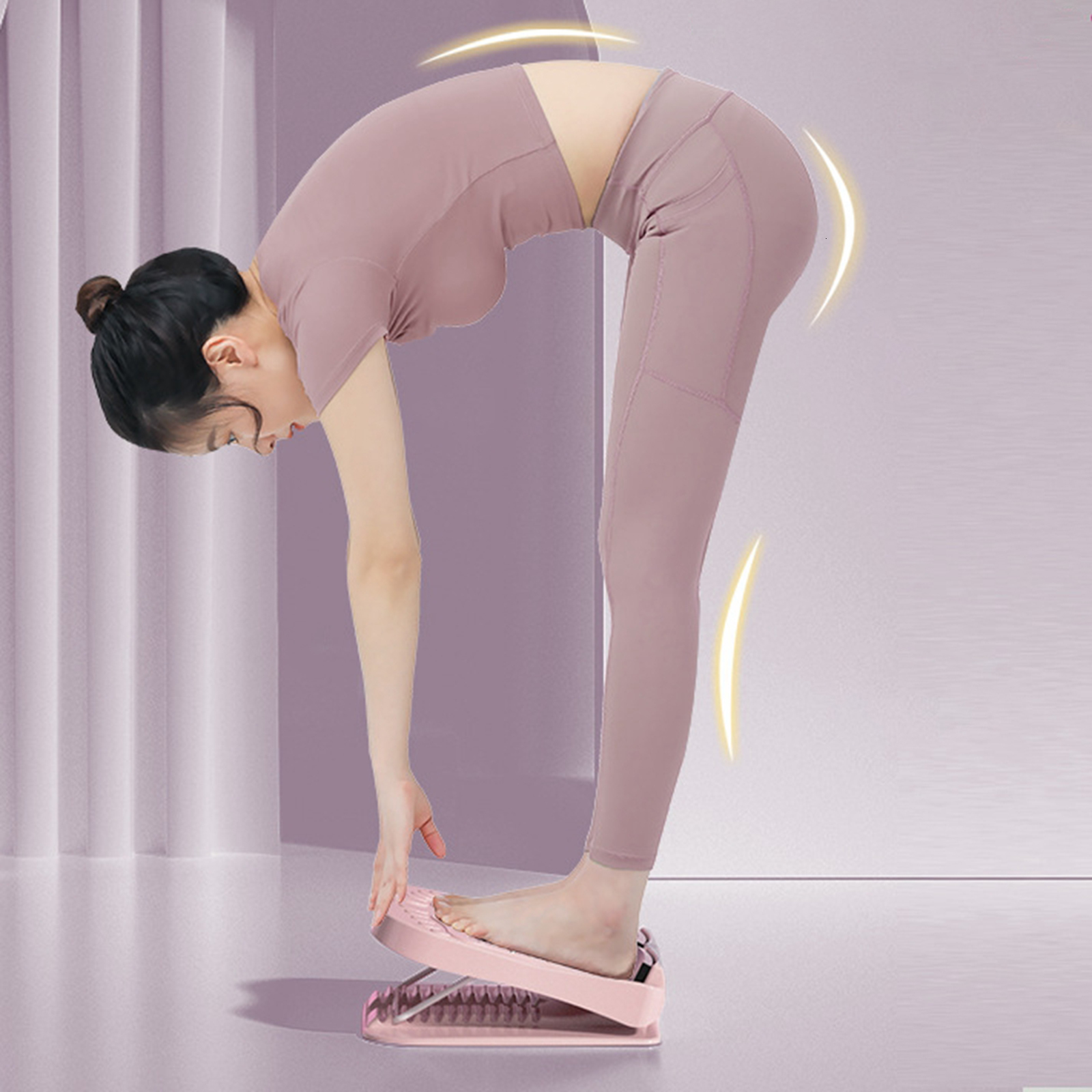 Core Abdominal Trainers Portable Calf Stretch Board Slant Foot Massage Instrument Adjustable Incline Boards Ankle Stretcher 5 Positions 230801