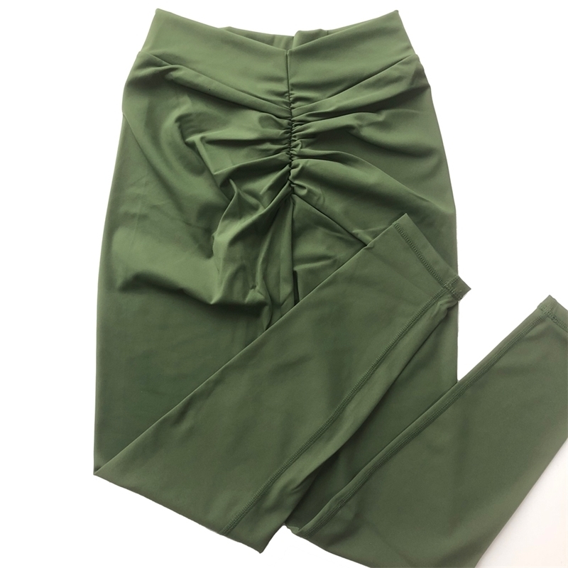 Yoga Outfit Nylon V Back Booty Pants For Women Scrunch Butt Leggings Workout Gym Tights Sexy Sports Legging Active Wear 230801