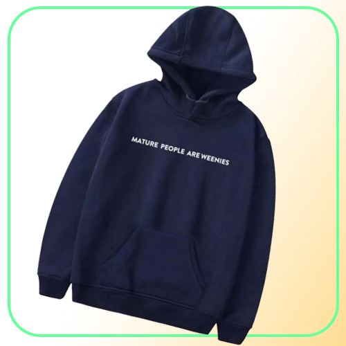 Baylen Levine Mature People are Weenies Hoodie Sweatshirts Men Women Pullover