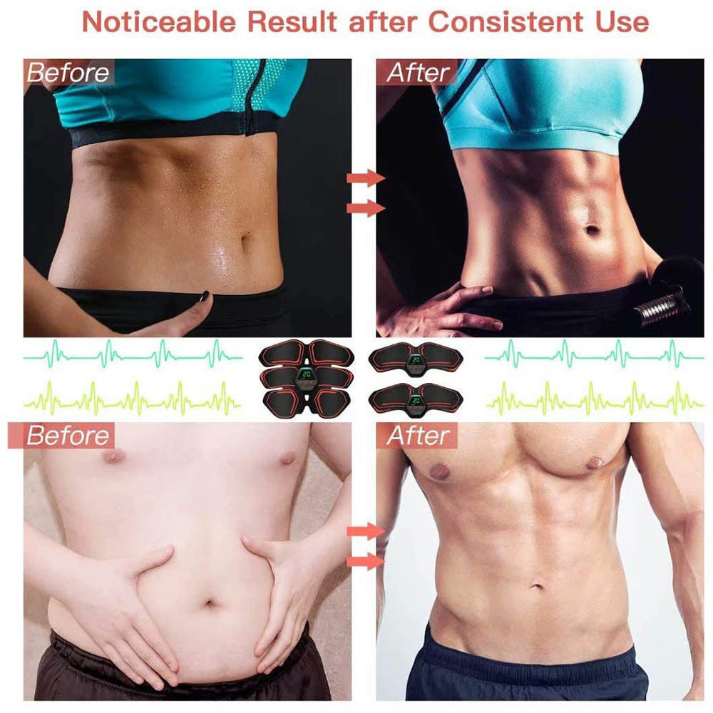 Core Abdominal Trainers Exercise Machine Slimming Belts Weight Loss Products EMS Electrostimulator ABS Trainer Muscle Stimulator for Men Women 230801