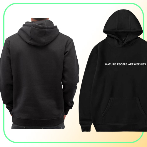 Baylen Levine Mature People are Weenies Hoodie Sweatshirts Men Women Pullover