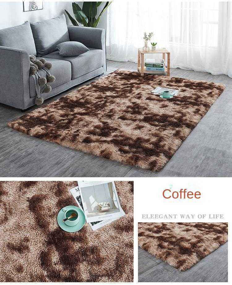 Carpets Soft Fluffy Shag Area Living Room Shaggy Floor for Bedroom Decor Rugs Luxury Non-Slip Machine Washable Carpet R0802 H260226