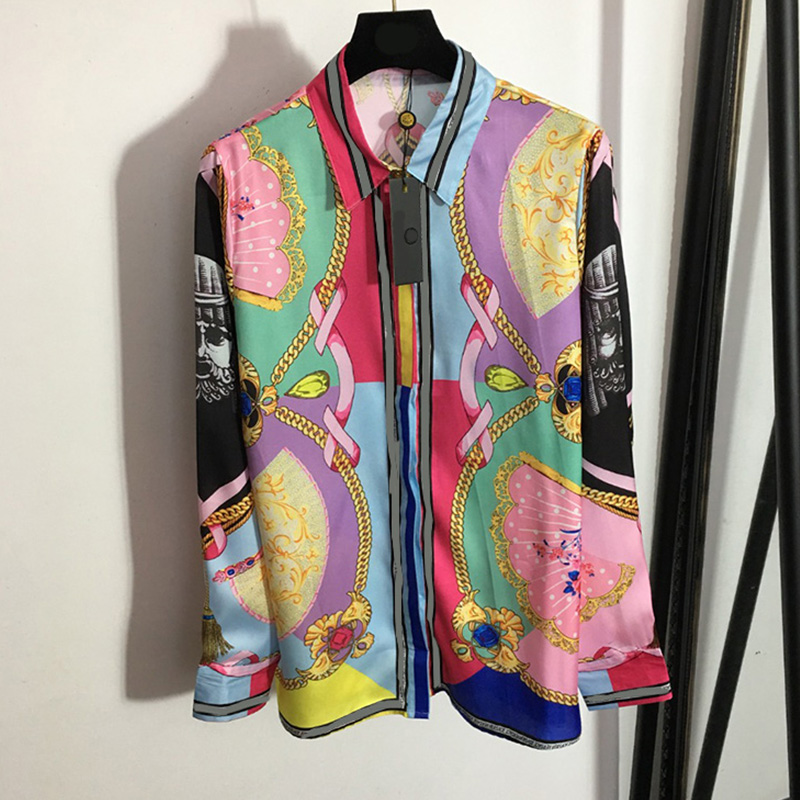Women Silk Shirt Trousers Set Street Style Slim Fit Leggings Printed Long Sleeved Shirt Chic Party Suit